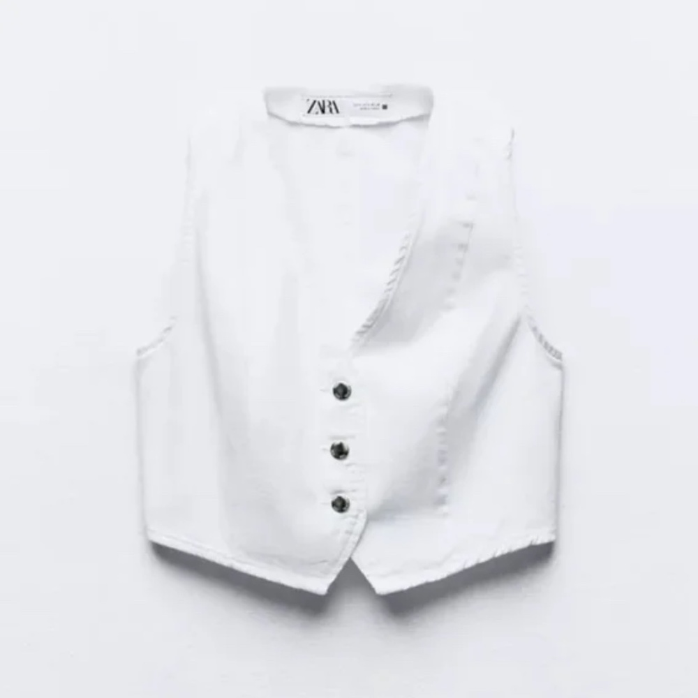 Zara Z1975 Short Denim Vest